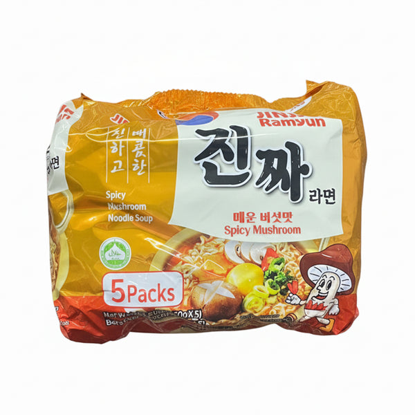 Jinjja Ramyun Spicy Mushroom 120g x 5 (highest price)
