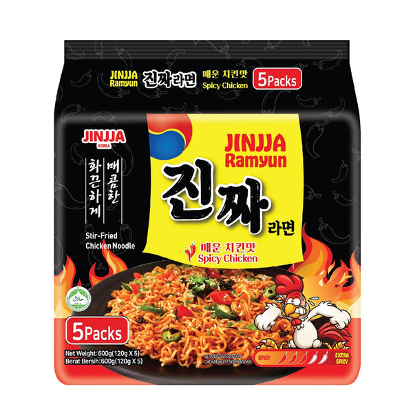 Jinjja Ramyun Spicy Chicken 120g x 5 (highest price)