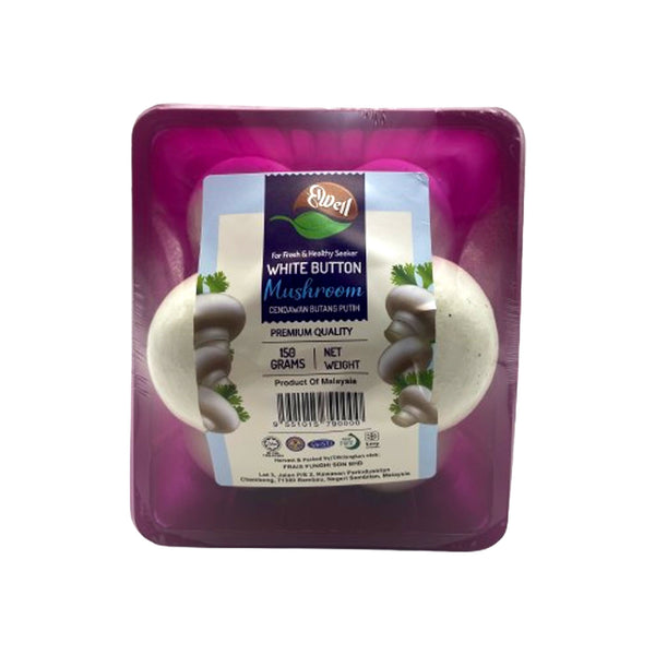 Frais Funghi Mushroom White  Button (Malaysia) 150g