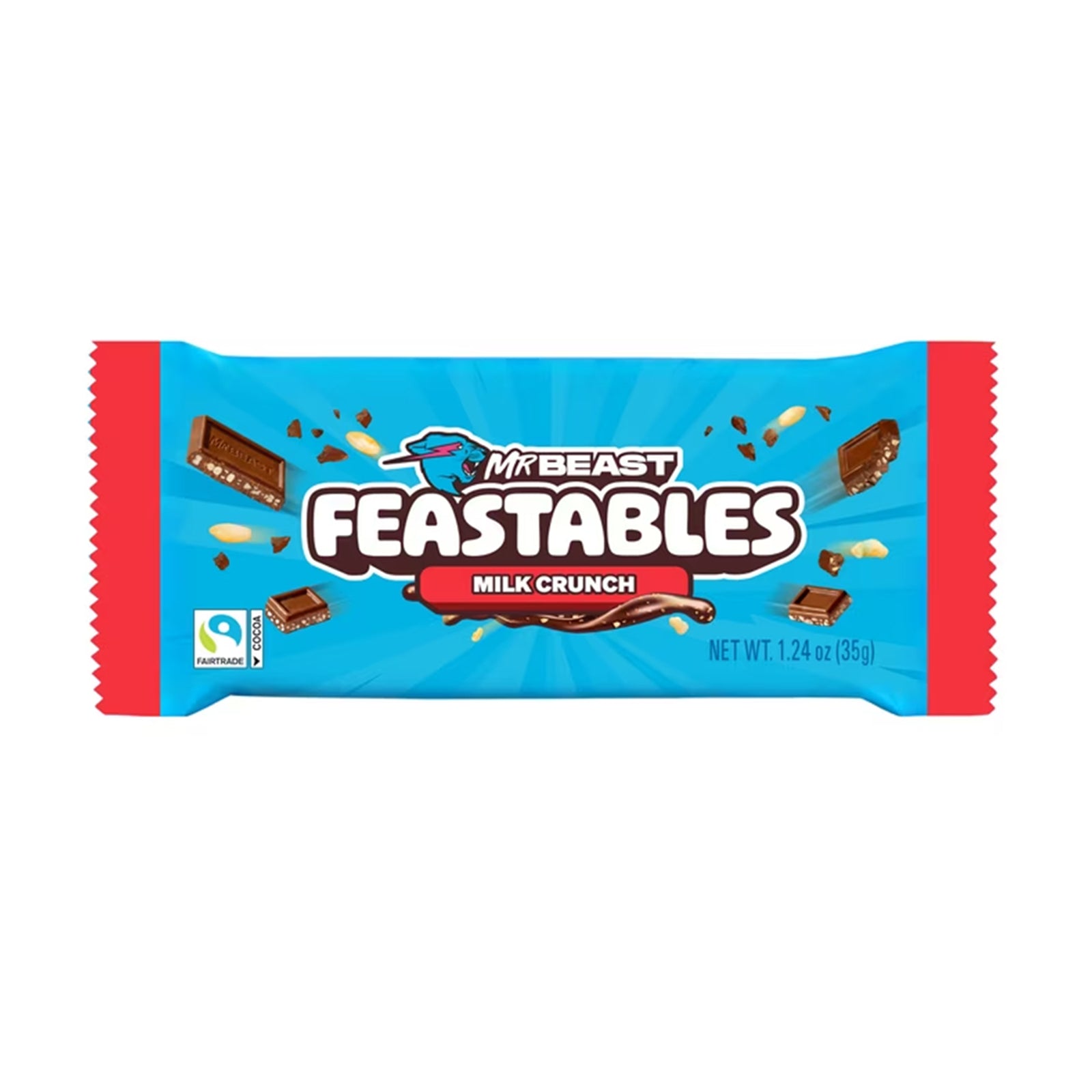 Feastables MrBeast Milk Crunch Chocolate Bar 35g
