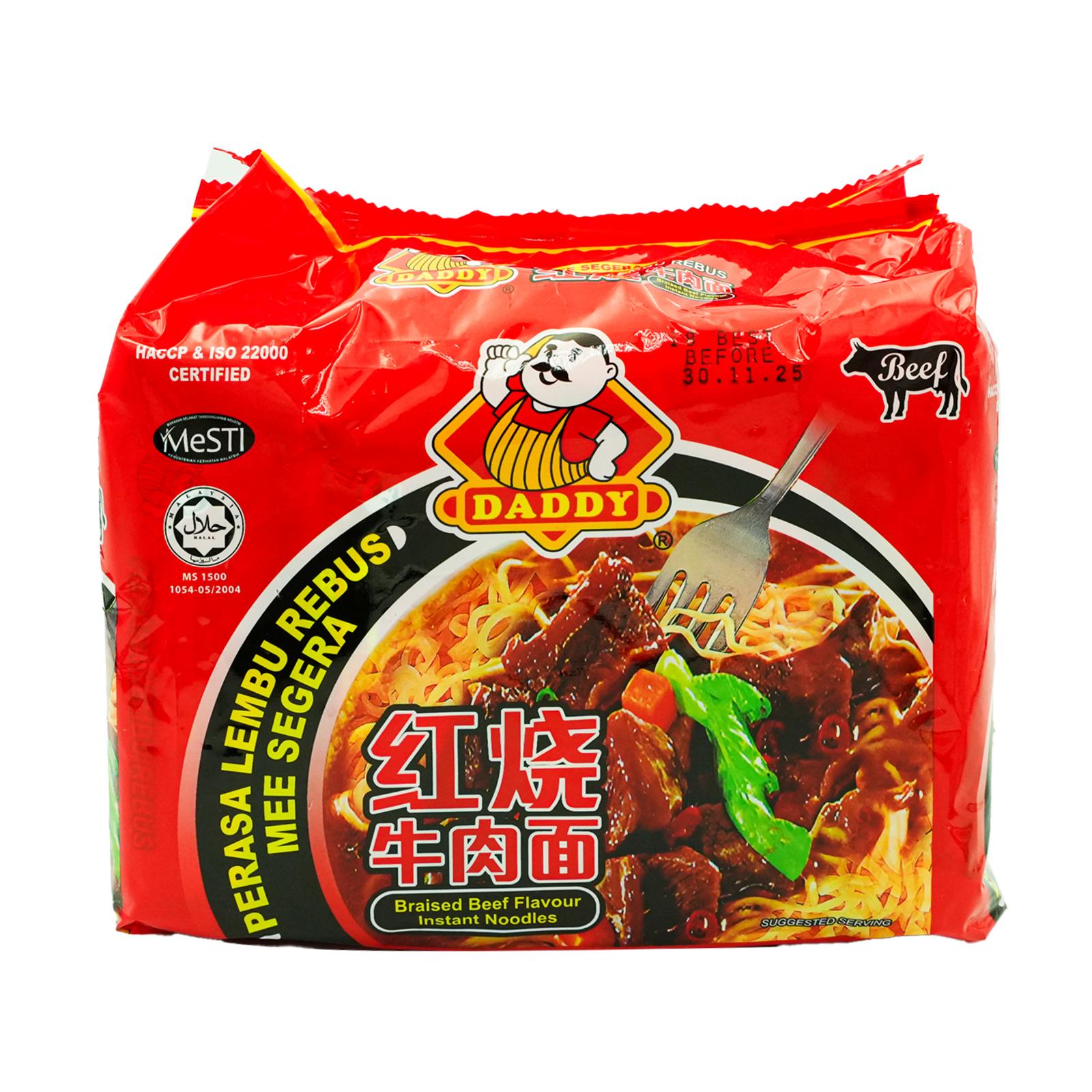 Daddy Mee Beef Noodles 90g x 5