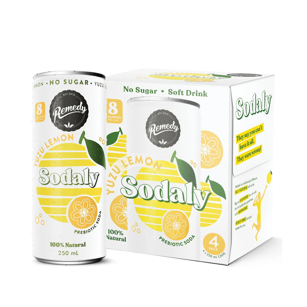 Remedy Sodaly Prebiotic Soda Yuzu Lemon 250ml