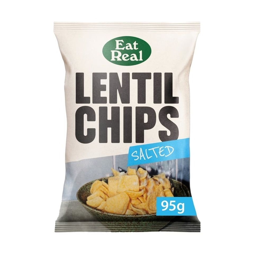 Eat Real Lentil Chips Salted 95g