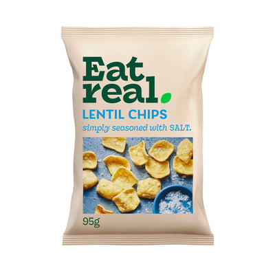 Eat Real Lentil Chips Salted 95g