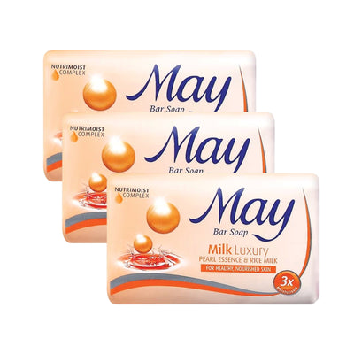 May Milk Luxury Soap Bar 75g x 3