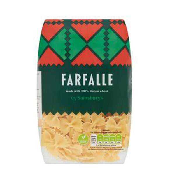 Sainsburys Farfalle Pasta 500g (highest price)