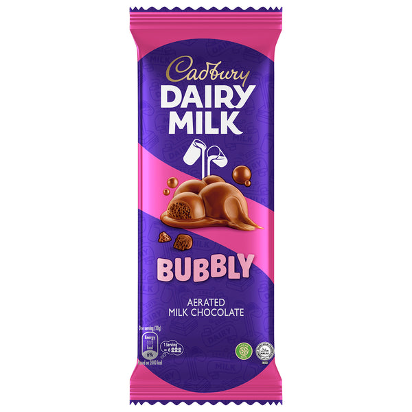 Cadbury Dairy Milk Bubbly Chocolate Bar 112g