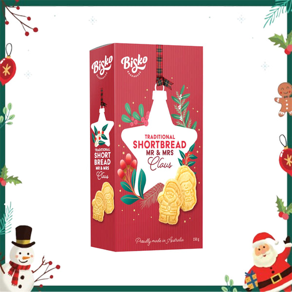 Bisko Bakehouse Mr 7 Mrs Claus Shortbread 150g