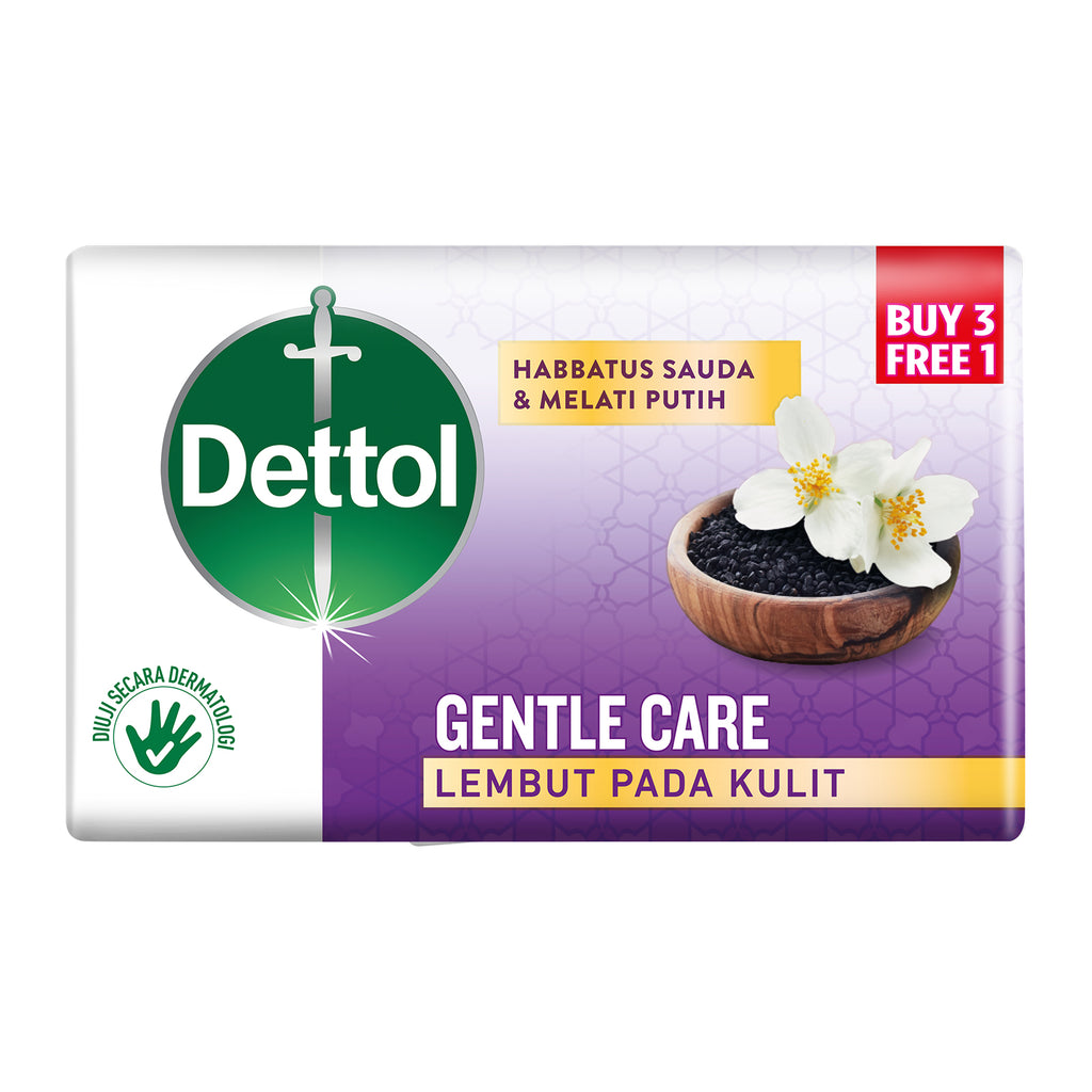 Dettol Body Soap Gentle Care 3+1 100g