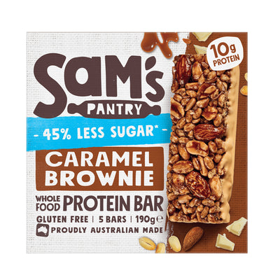 Sams Pantry Protein Bar Caramel Brownie 190g