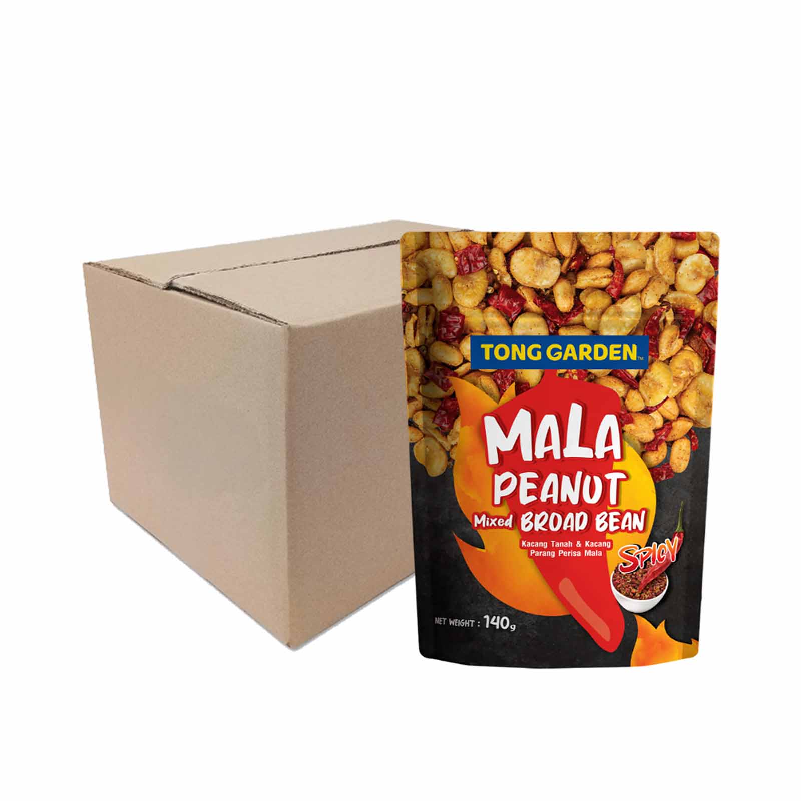 Tong Garden Mala Peanut Mix Broad Beans 140g