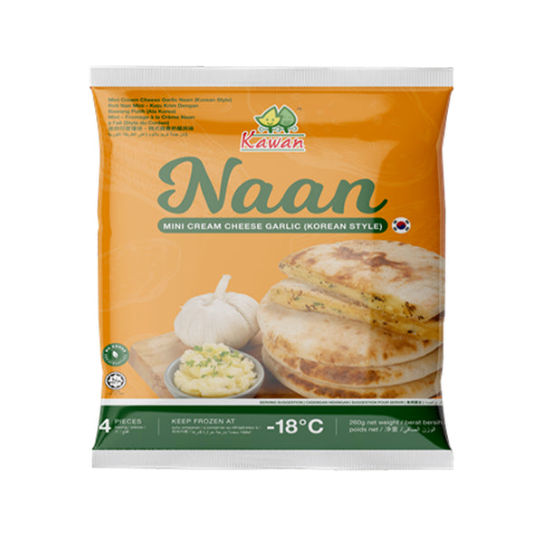 Kawan Mini Cream Cheese Garlic Naan 65g x 4 (highest price)