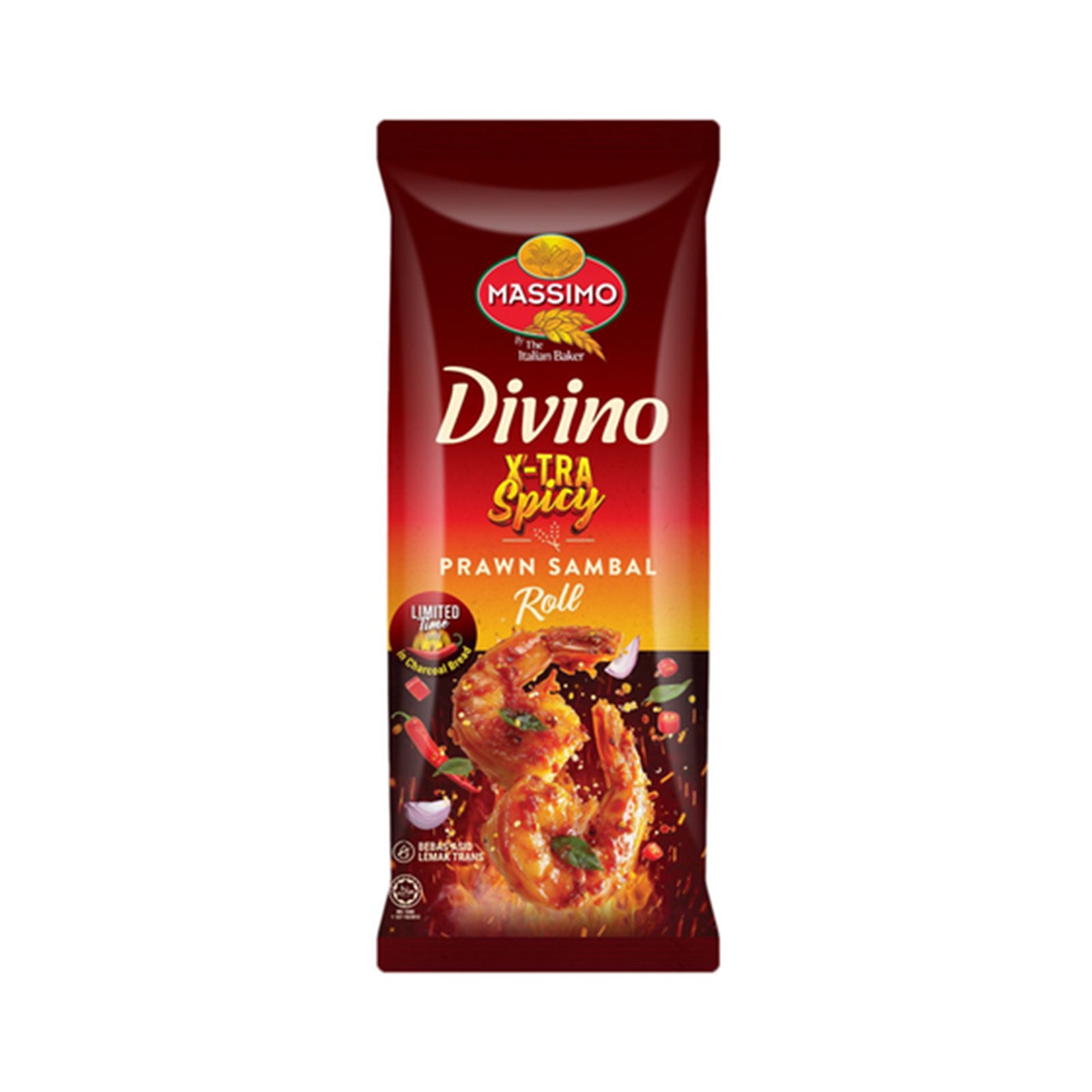 Massimo Divino Spicy Prawn Sambal Roll 55g