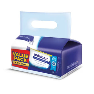 Antabax 3 In 1 Alcohol Cleansing Wipes 10pcs x 4