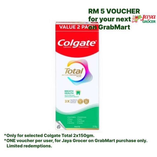 Colgate Total Pro Breath Toothpaste 150g x 2