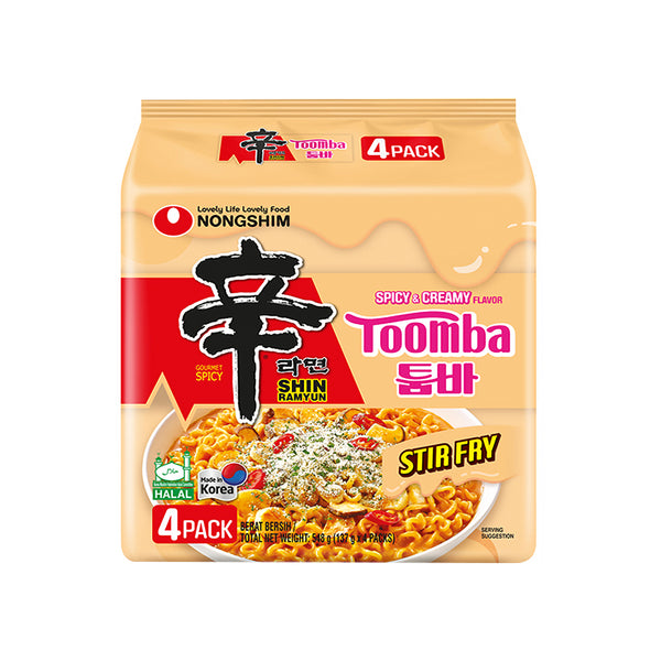 Nongshim Spicy and Creamy Toomba Shin Ramyun (Stir Fry) 137g x 4 (highest price)