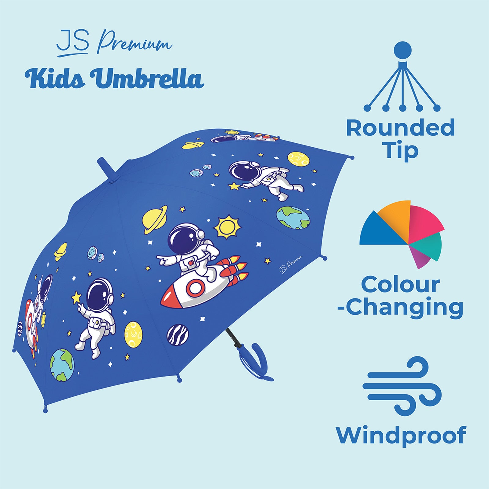 JS Premium Kids Umbrella Blue Starcraft 1unit