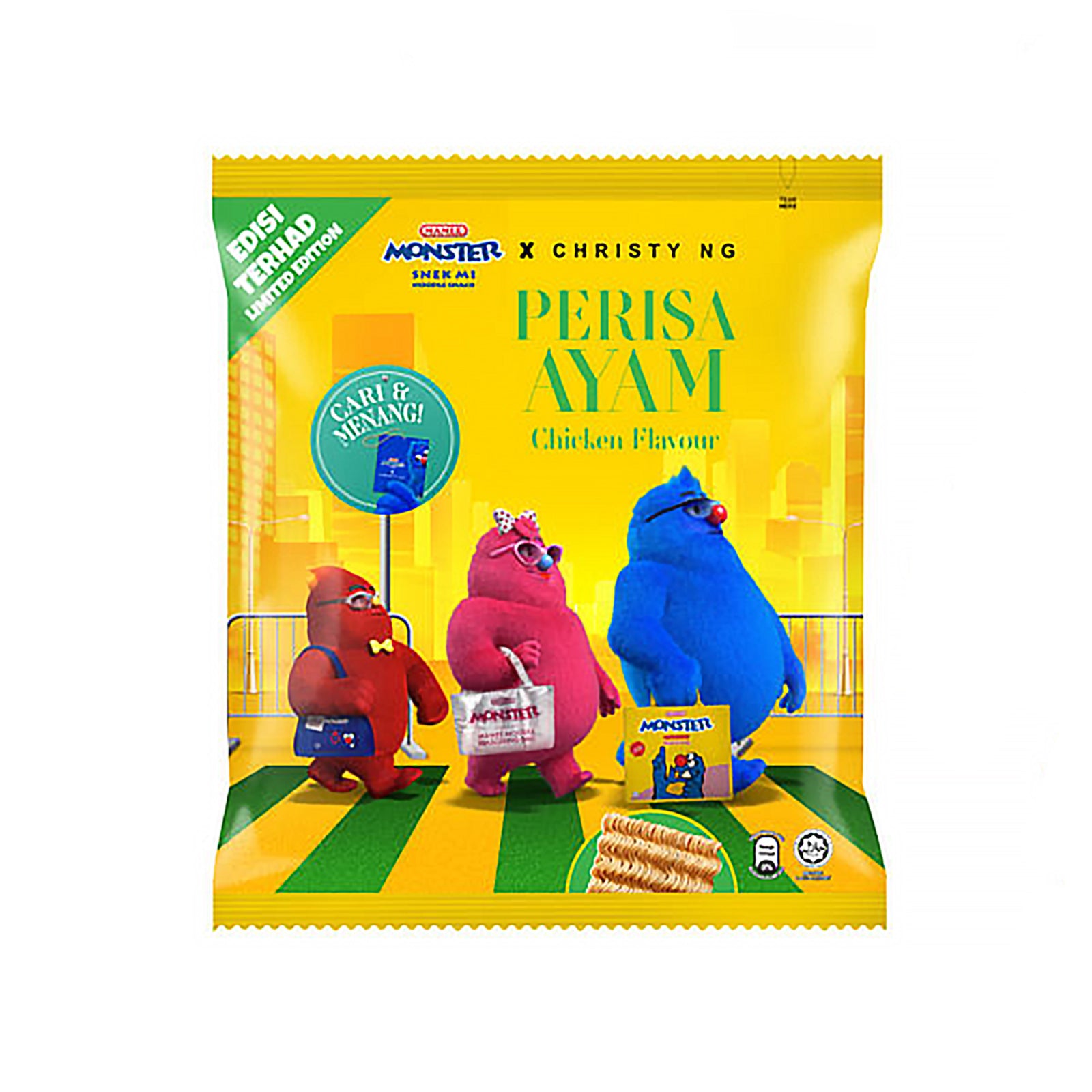 Mamee Monster Chicken Family Pack 25g x 10