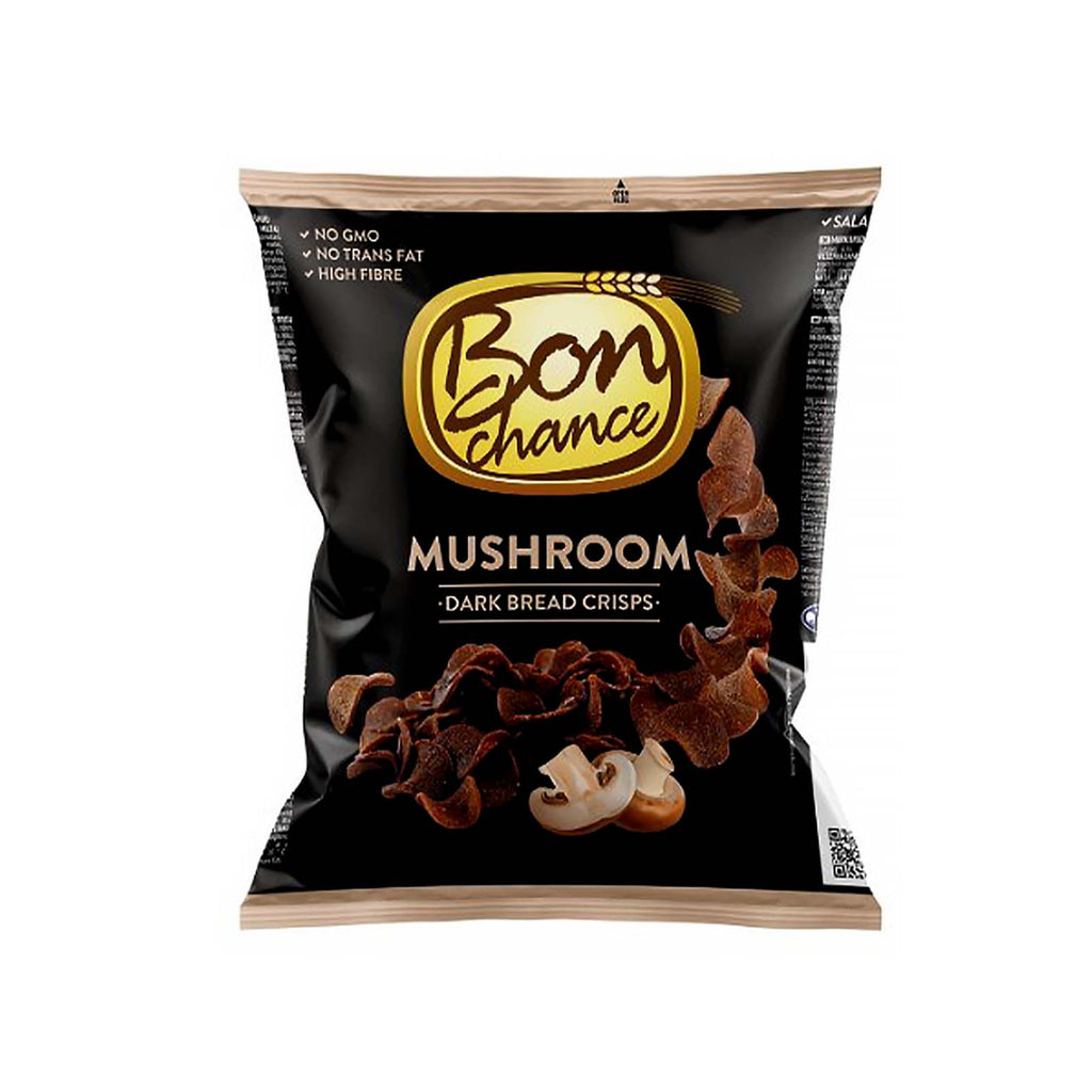 Bon Chance Mushroom Dark Bread Crisps 120g