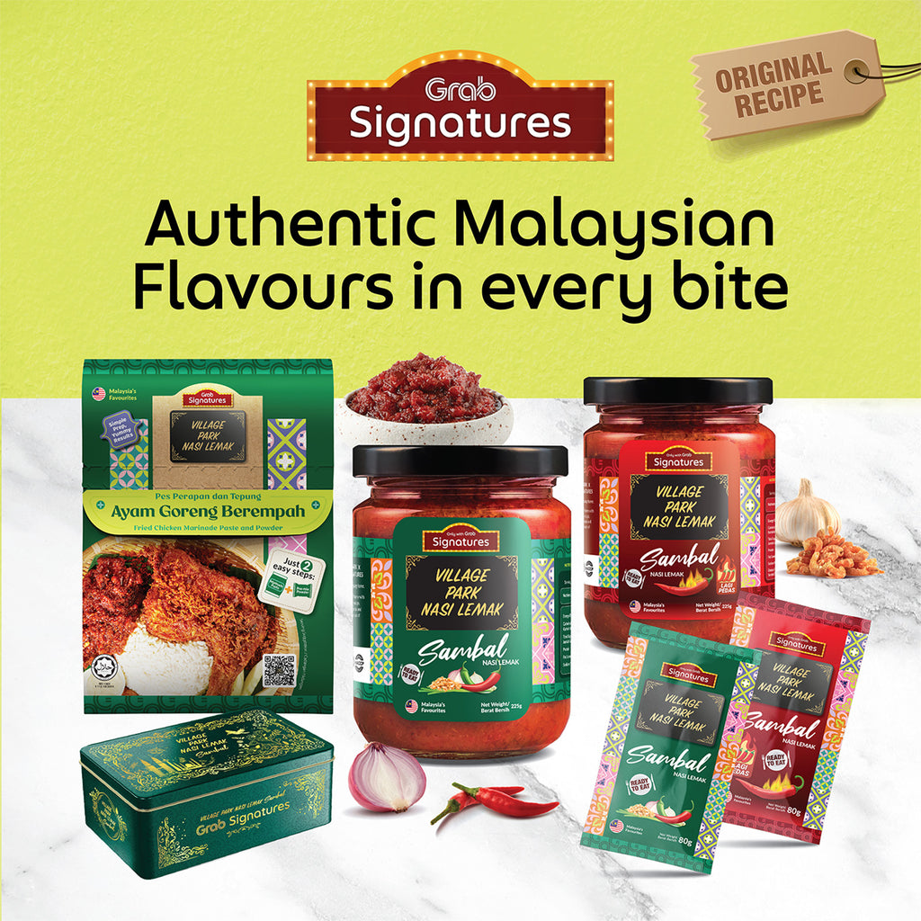 Grab Signatures Village Park Nasi Lemak Original Sambal Sachet 80g