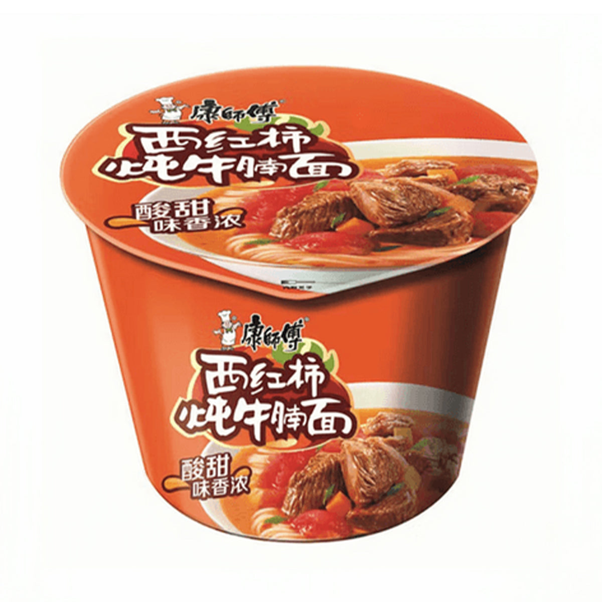 Master Kong Braised Beef Bucket Instant Noodles 120g
