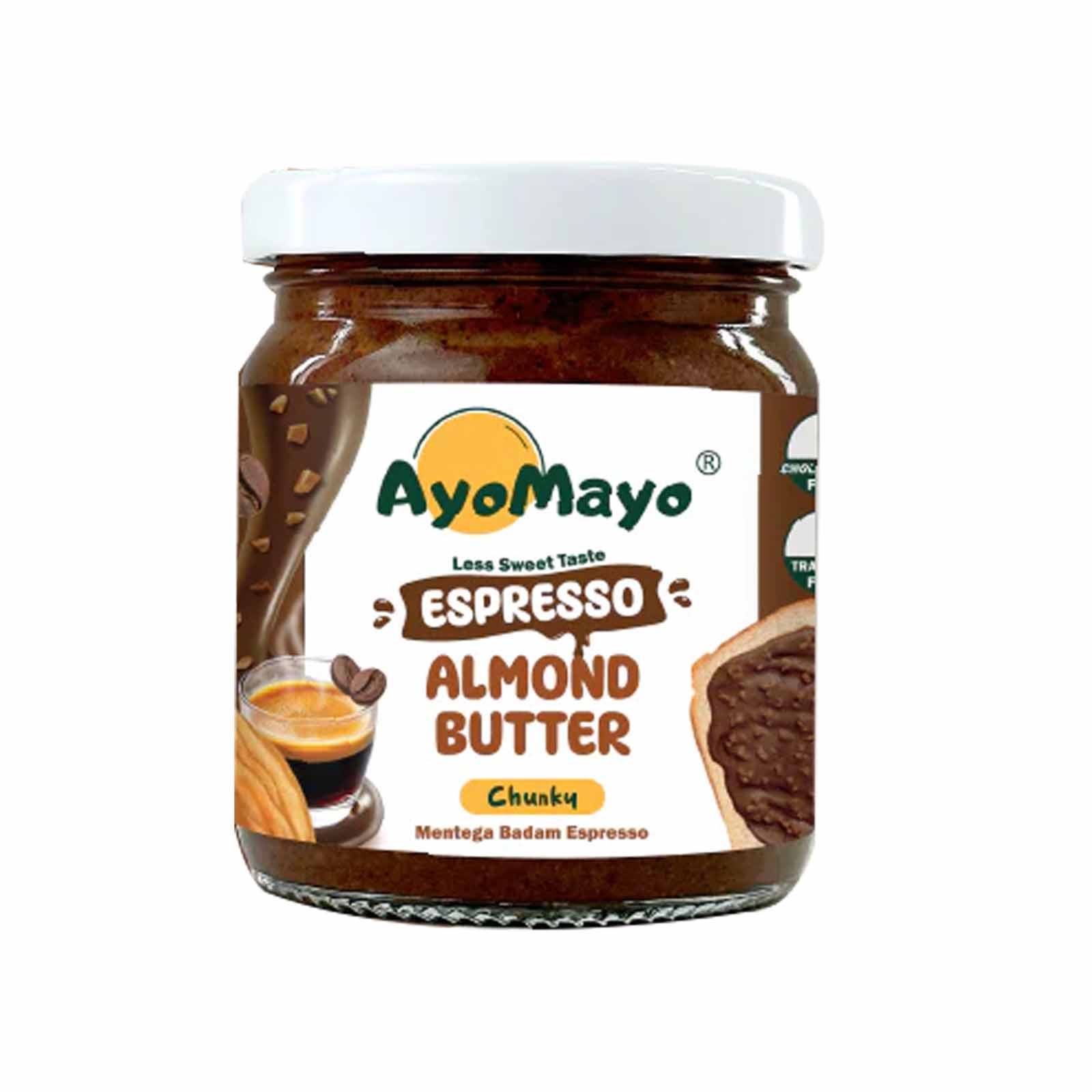 Ayomayo Espresso Almond Butter (Chunky) 180g