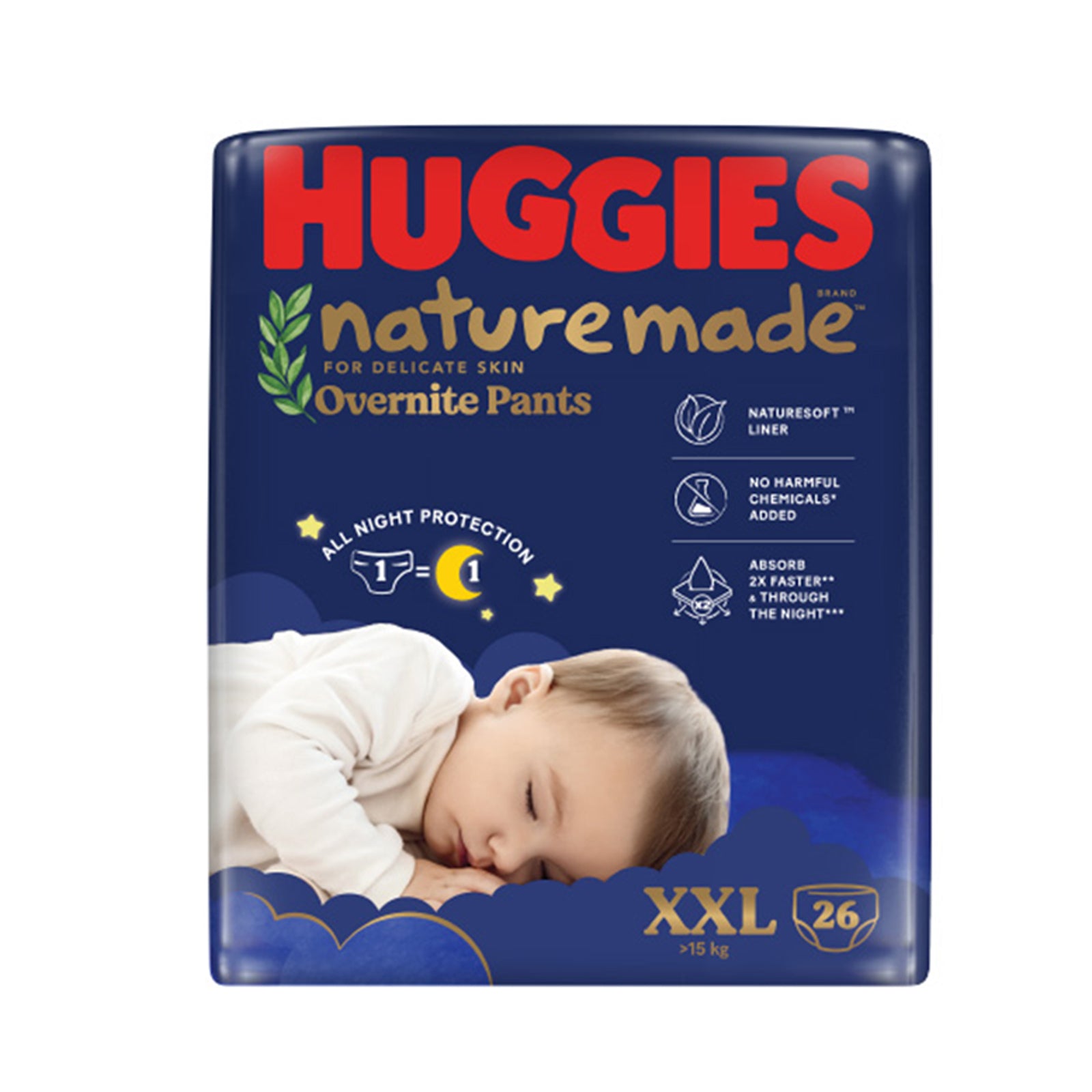 Huggies Naturemade Organic Pants XXL 26pcs/pack
