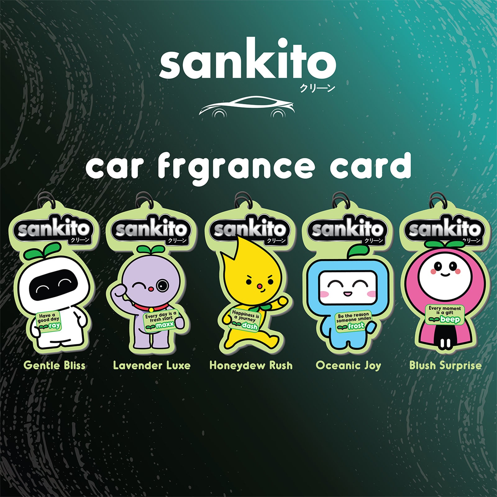 Sankito Car Fragrance Card - Oceanic Joy