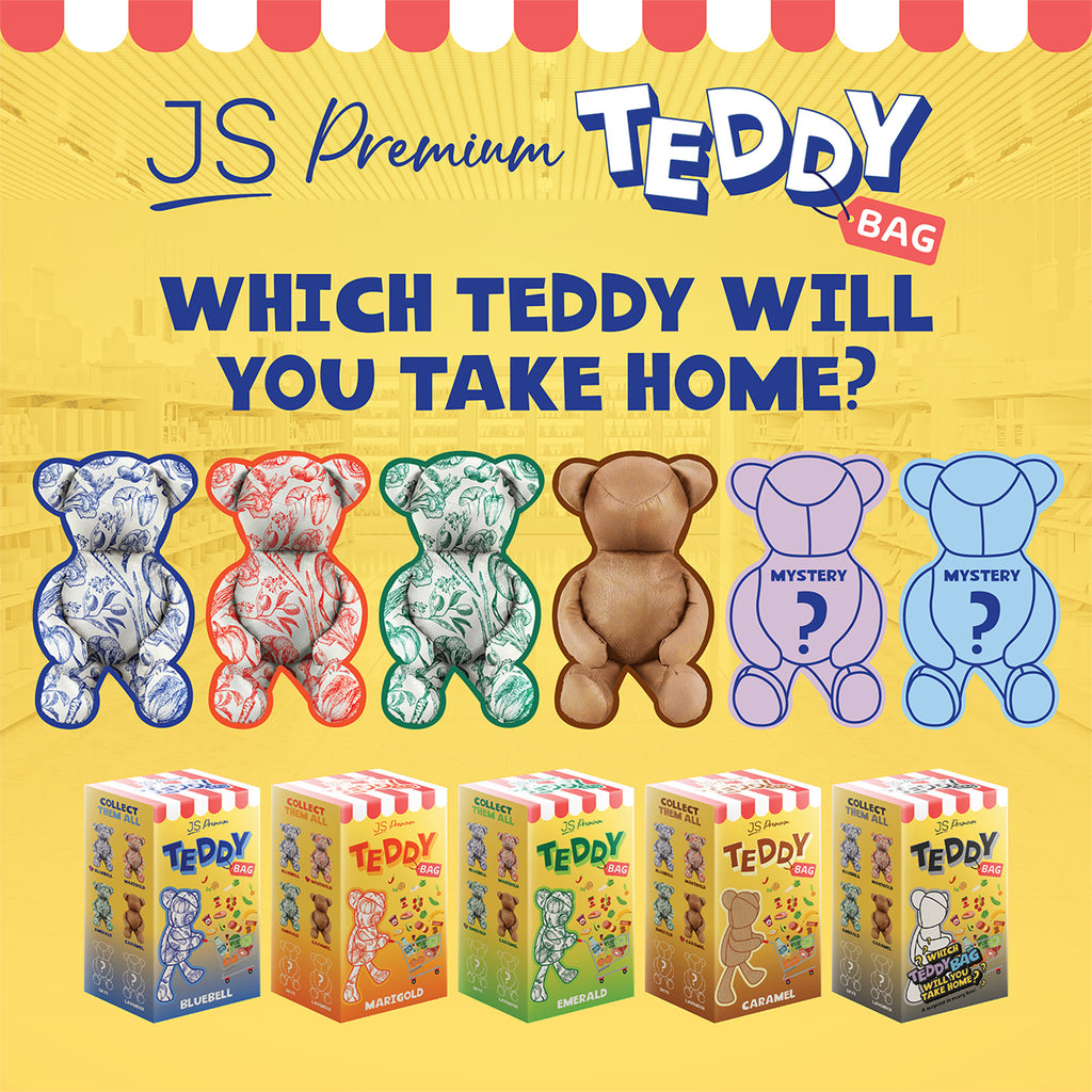 JS Premium Teddy Bag Bluebell
