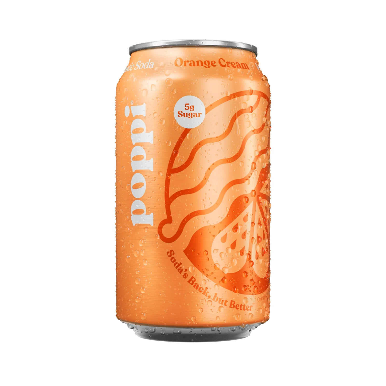 Poppi Soda Orange Creme 355ml