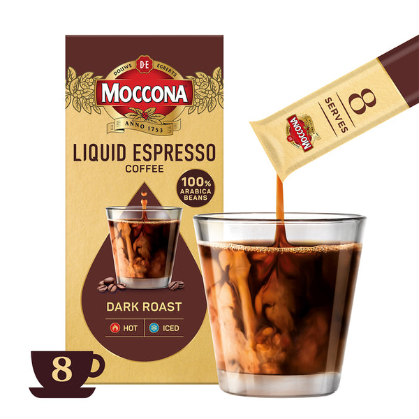 Moccona Liquid Espresso Dark Roast Concentrate 20ml x 8
