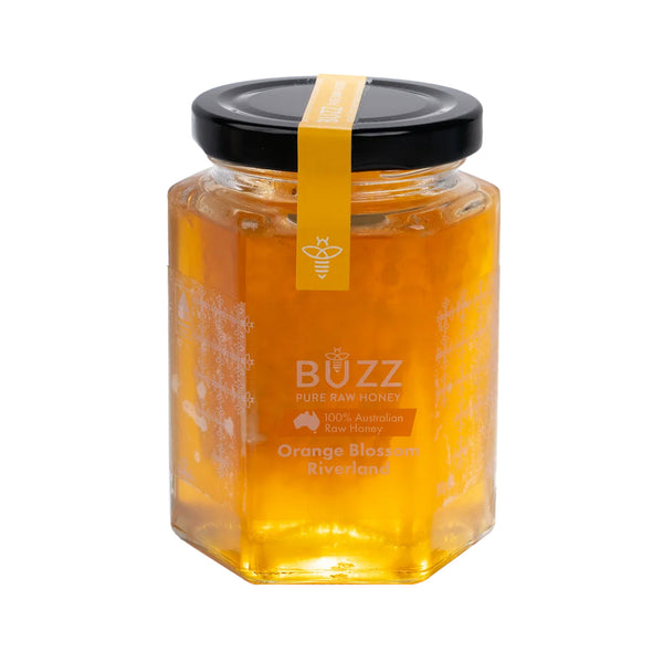 Buzz Honey Honeycomb in Orange Blossom 360g