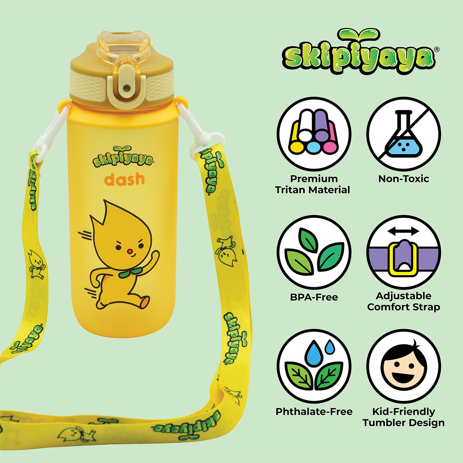 Skipiyaya Tritan Water Tumbler (Dash) 1unit