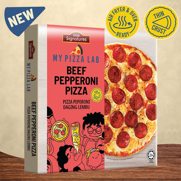 Grab Signature My Pizza Lab Beef Pepperoni Pizza 280g