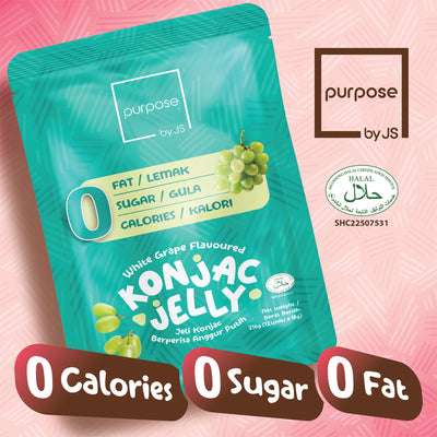 Purpose by JS 0 White Grape Konjac Jelly 216g