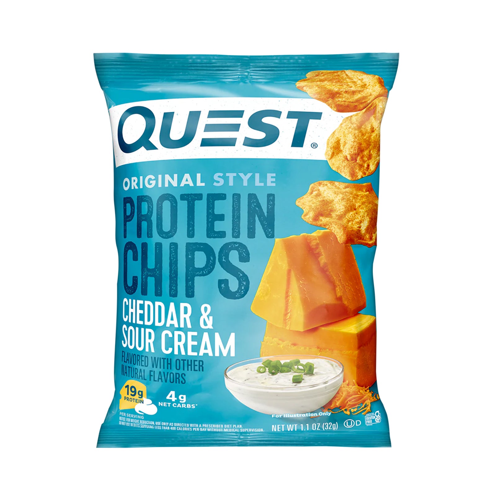 Quest Cheddar & Sour Cream Protein Chips 32g