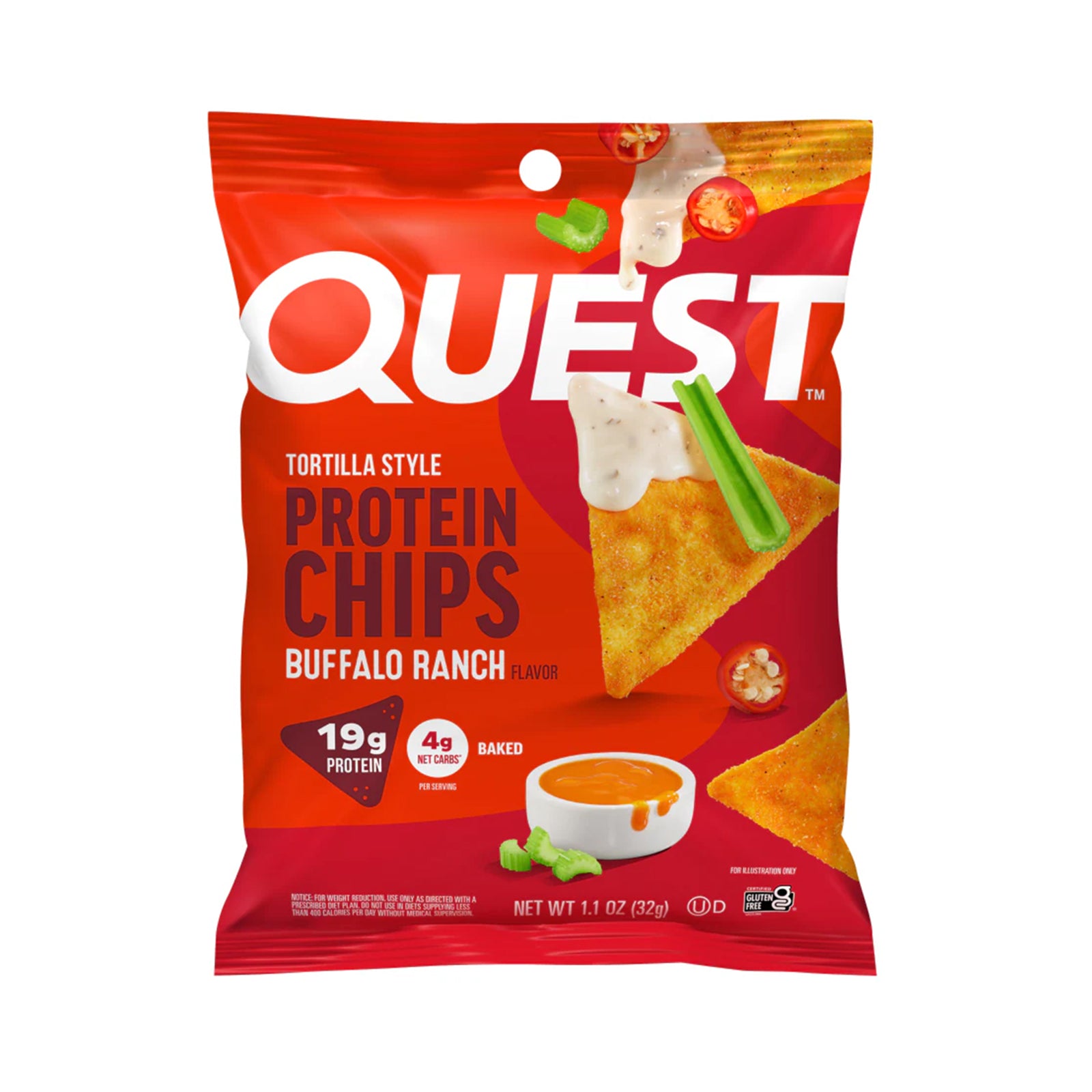 Quest Tortilla Buffalo Ranch Chips 32g