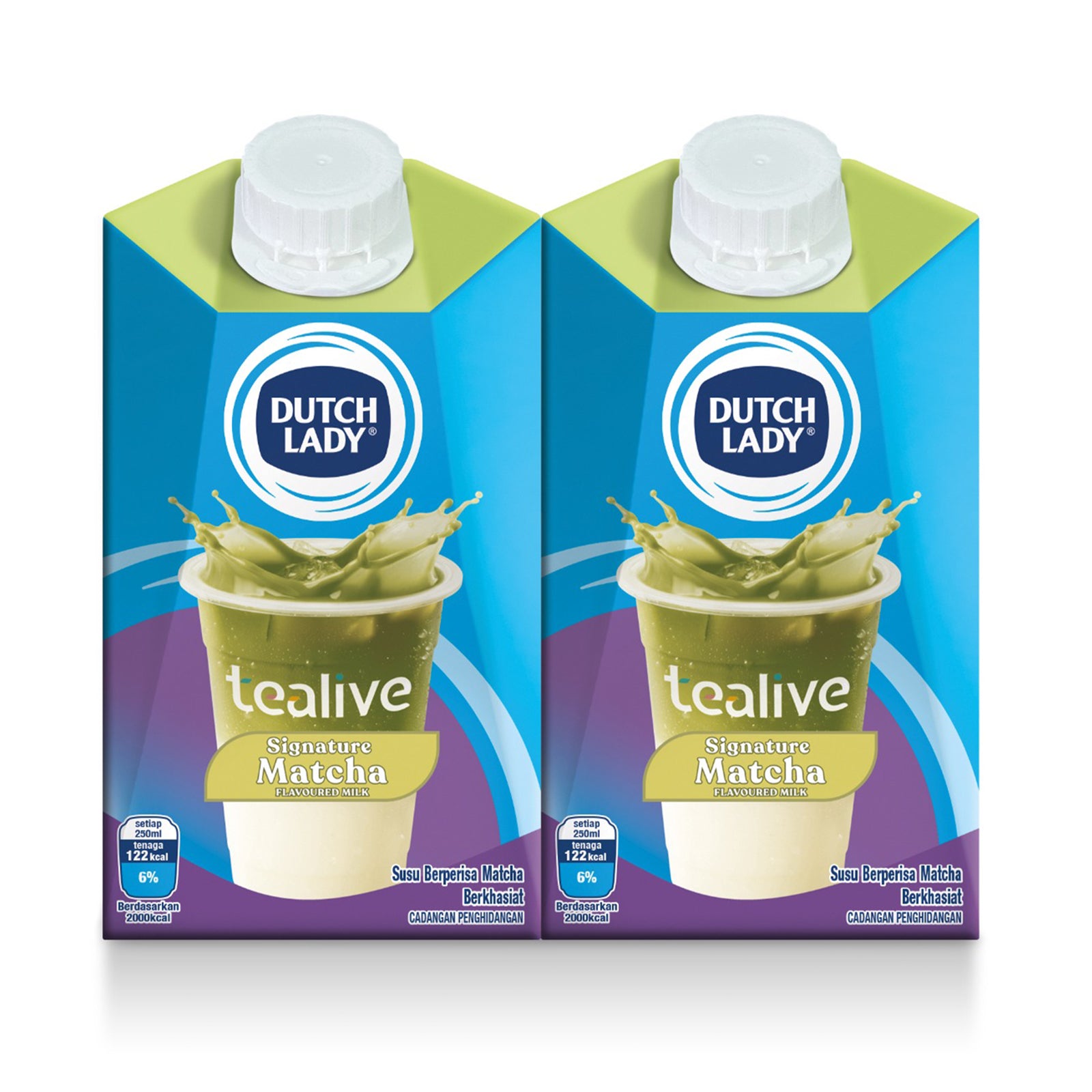 Dutch Lady X Tealive UHT Signature Matcha 250ml x 4