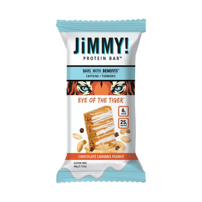 JimmyBar! High Protein Bar Eye of the Tiger Caramel Choc Peanut 60g