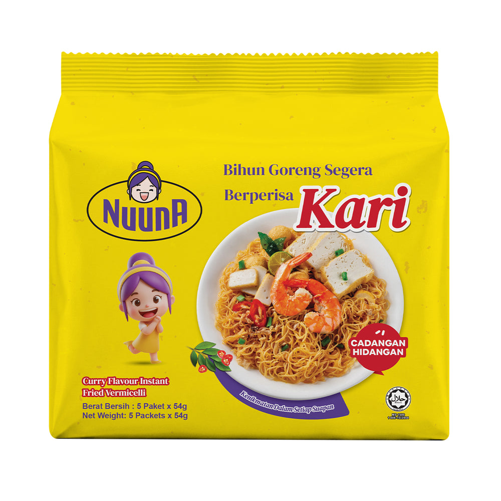 Nuuna Instant Vermicelli Curry Noodles 54g x 5