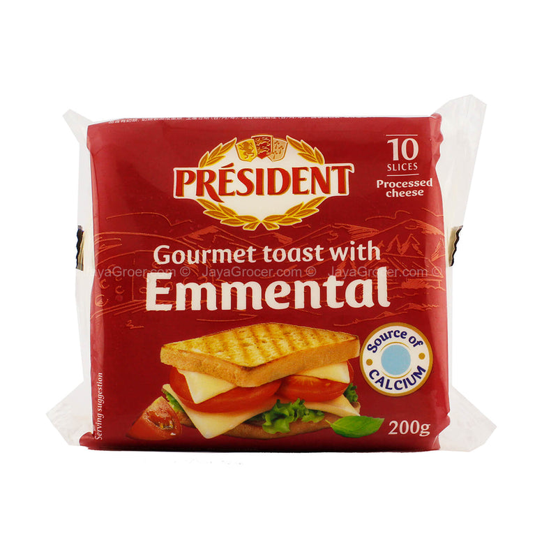 President Emmental Sliced Cheese 200g