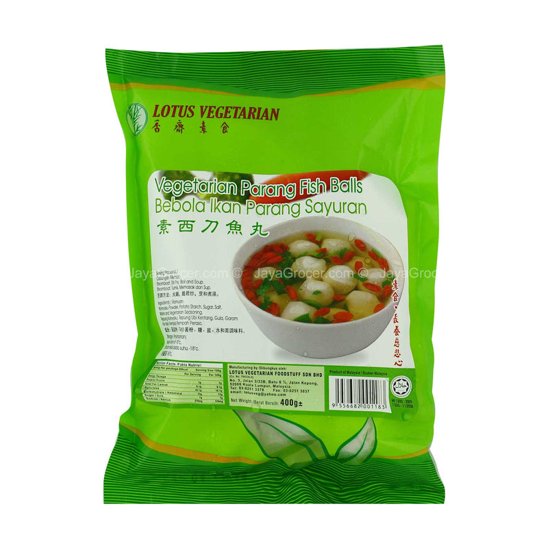 Lotus Vegetarian Parang Fish Balls 400g