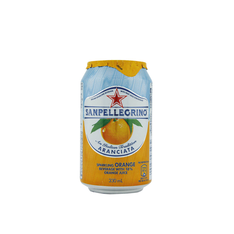 San Pellegrino Aranciata Sparkling Orange Juice (Can) 330ml