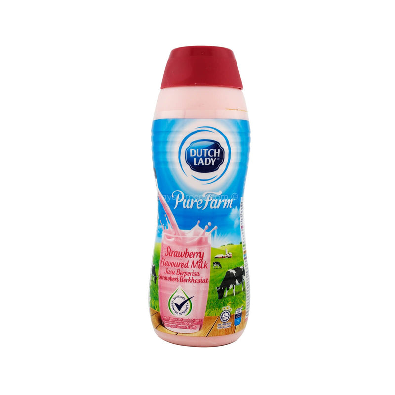 Dutch Lady Pure Farm Strawberry Flavoured Milk 450ml