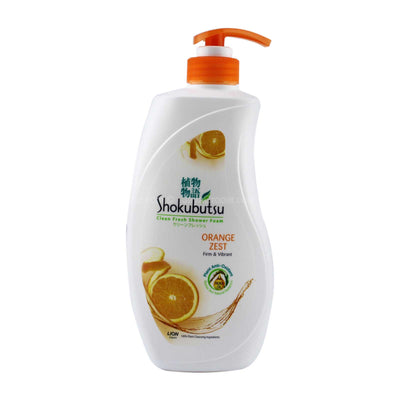 Shokubutsu Clean Fresh Orange Zest Shower Foam 650g