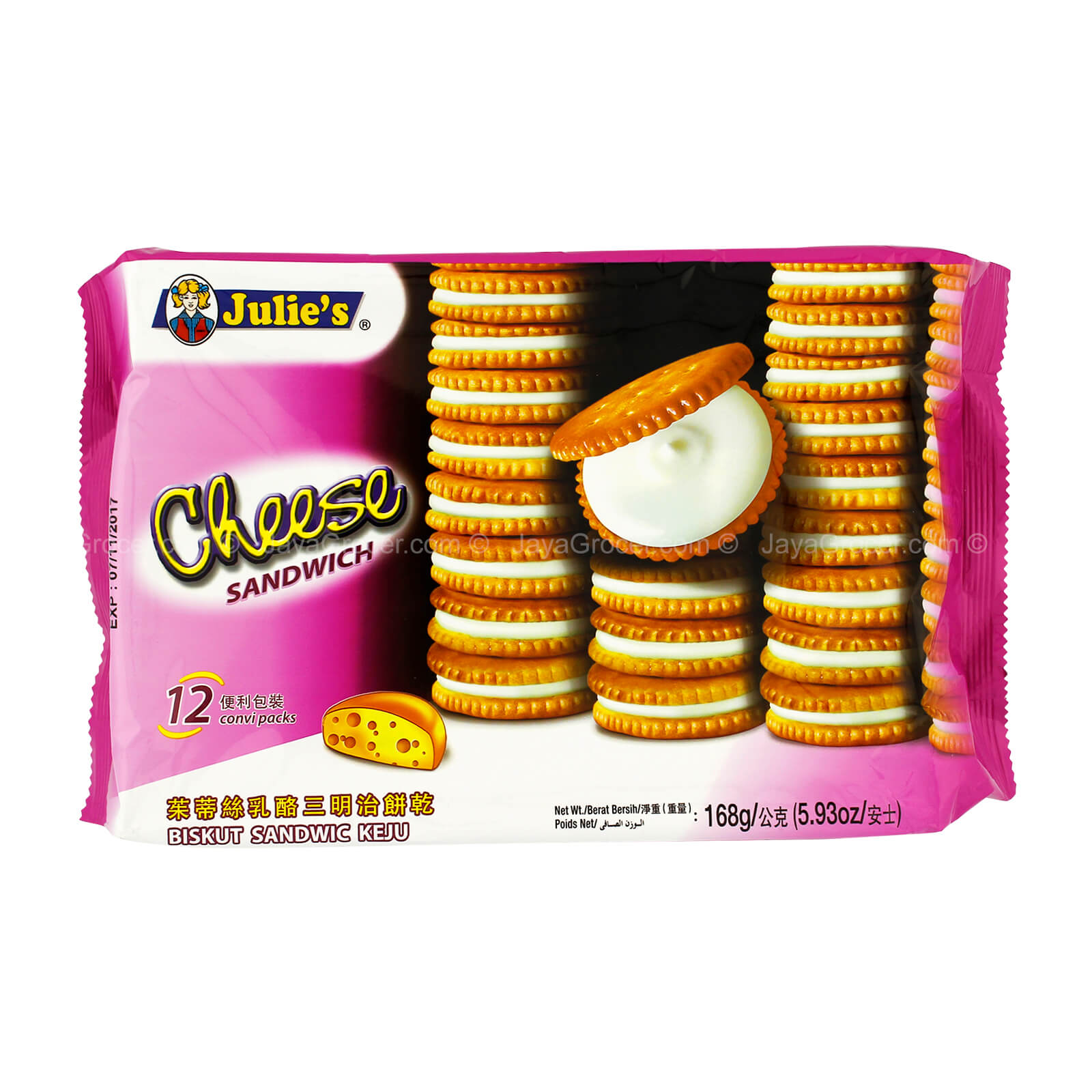 Julie’s Cheese Sandwich Biscuit 168g
