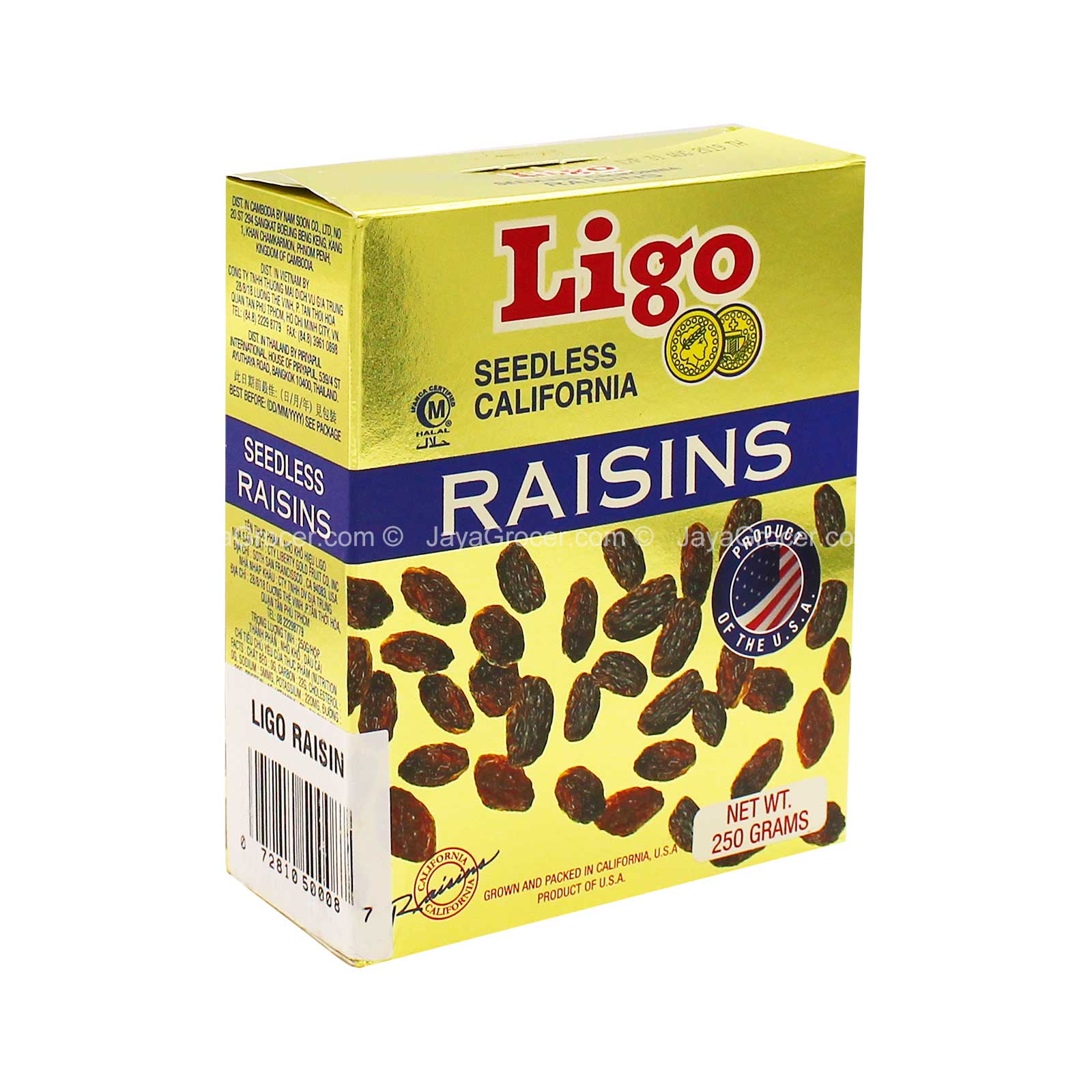 Ligo Seedless California Raisins 250g