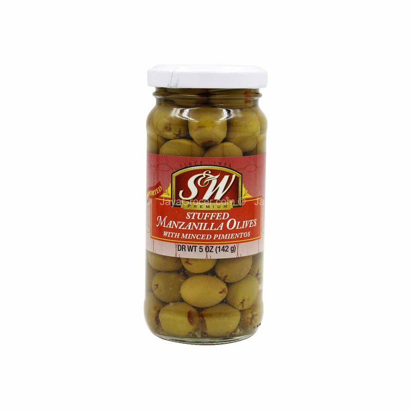 S&W Stuffed Manzanilla Olives with Minced Pimientos 142g