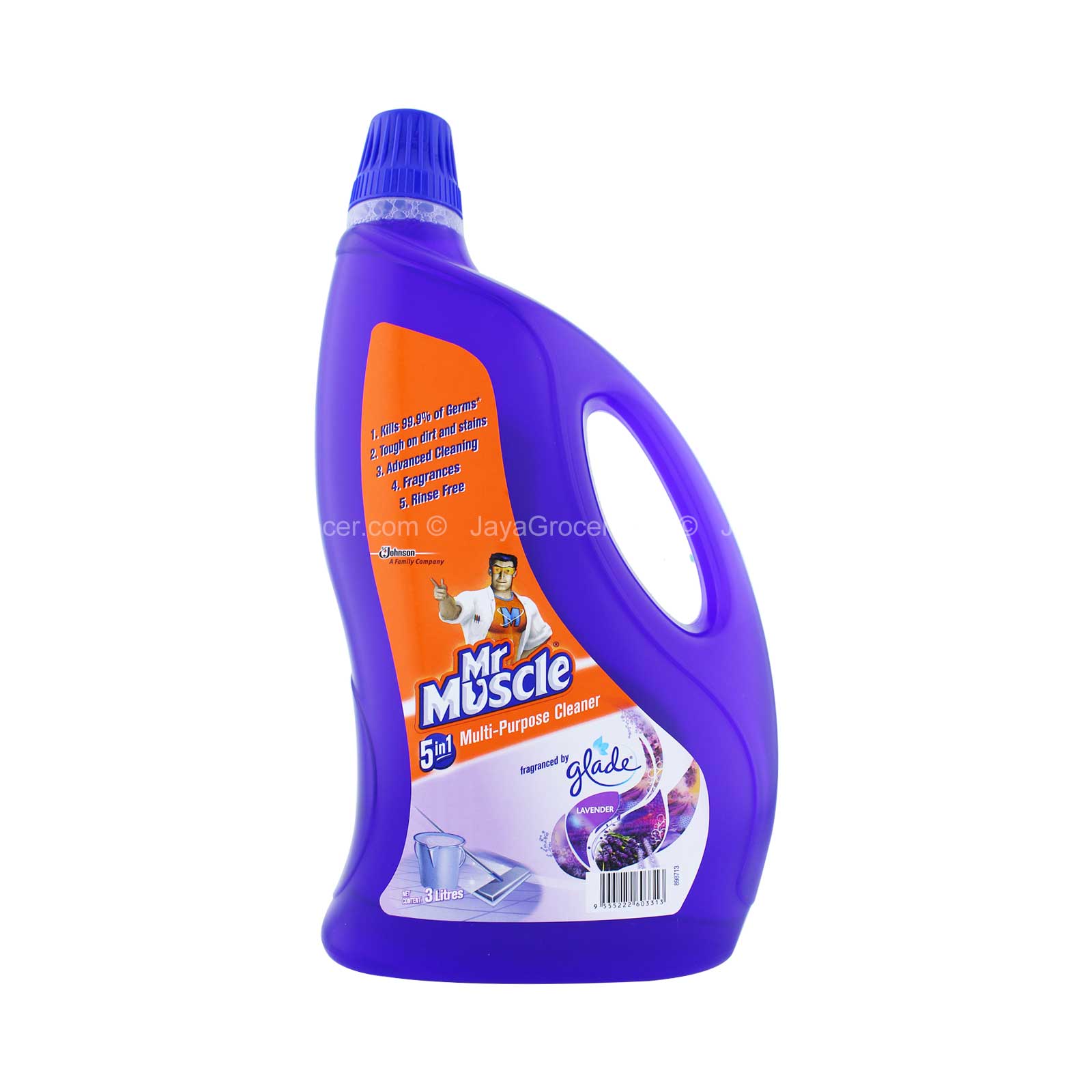 Mr Muscle Kiwi Kleen Floor Cleaner Lavender 3L