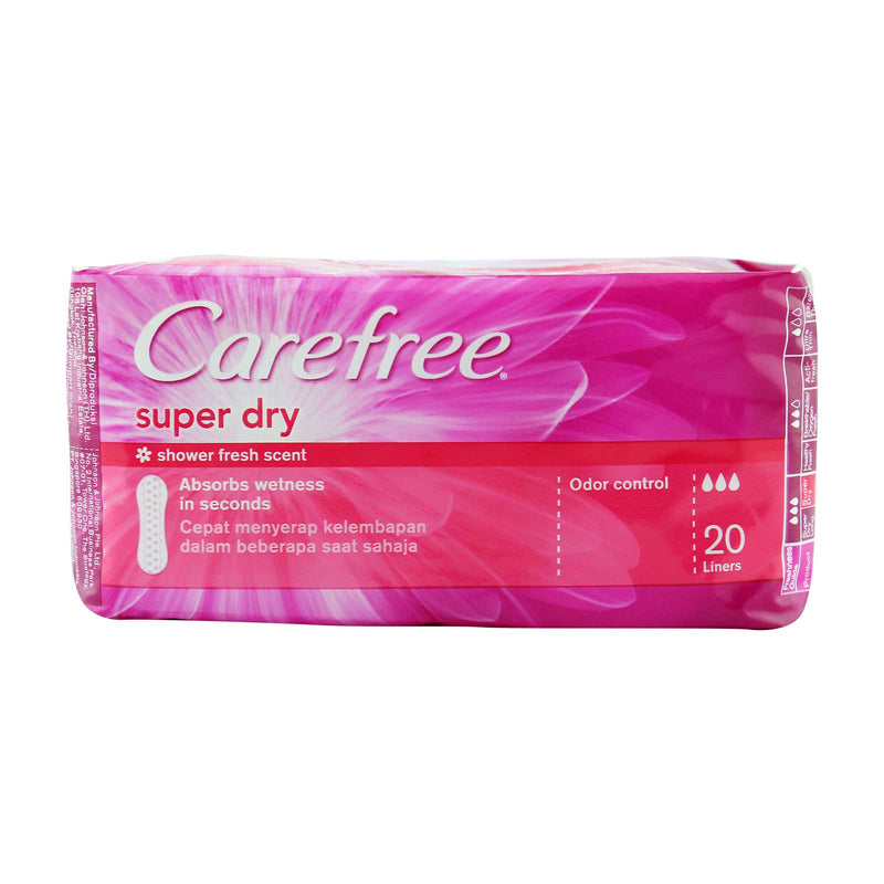 Carefree Super Dry Shower Fresh Scent Panty Liner 20pcs